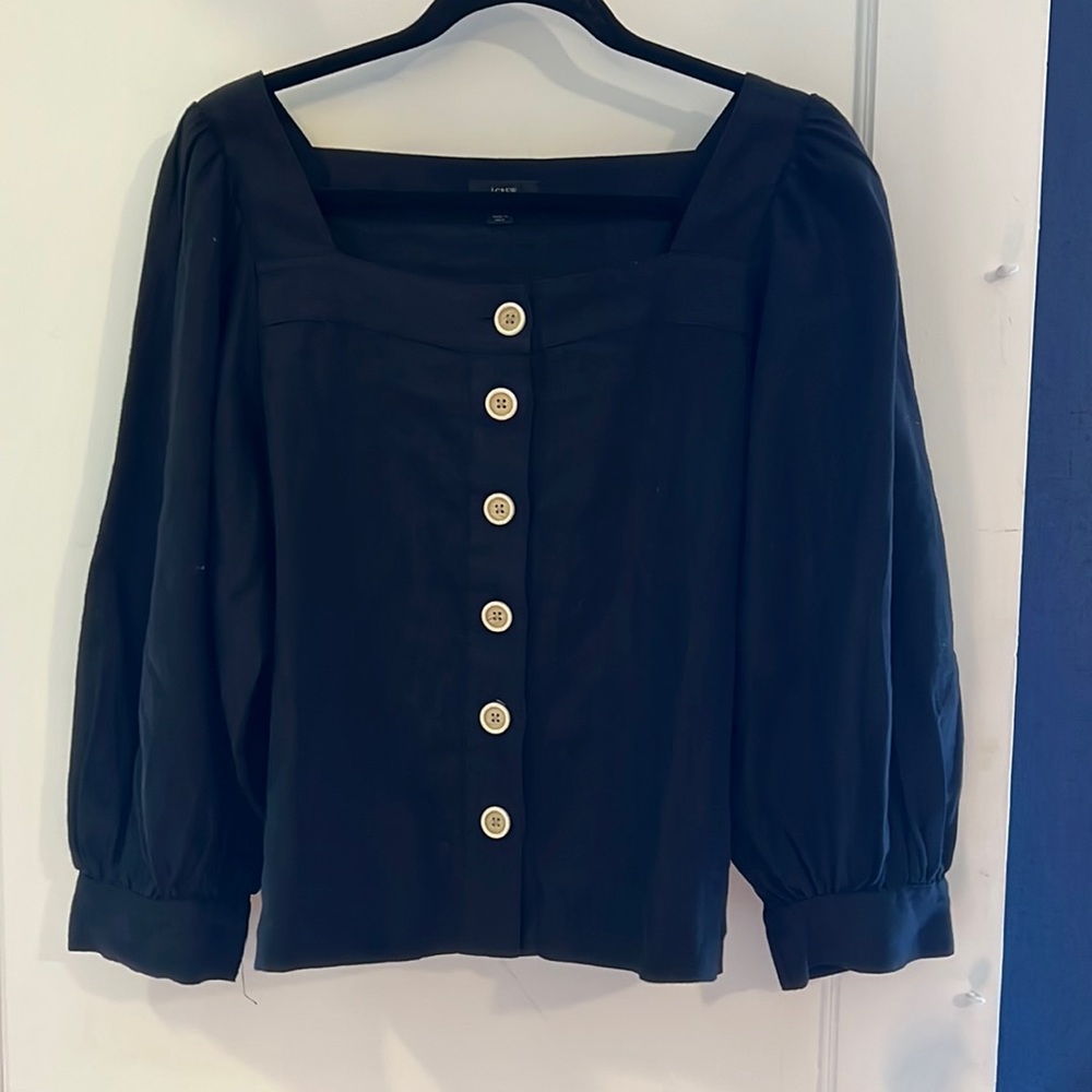 J. Crew linen blouse size M